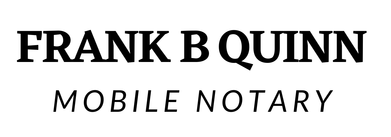 Frank B Quinn Mobile Notary logo